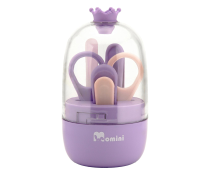 Akcesoria pielęgnacyjne MOMINI Zestaw do pielęgnacji paznokci niemowląt Lilac